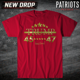 Trump 45-47 T-shirt
