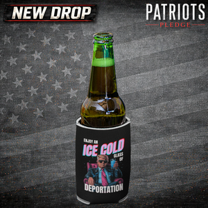 Ice Cold Patriots Pledge Koozie Can Cooler