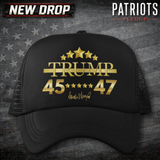 Trump 45/47 Celebration Patriots Pledge Trucker Hat
