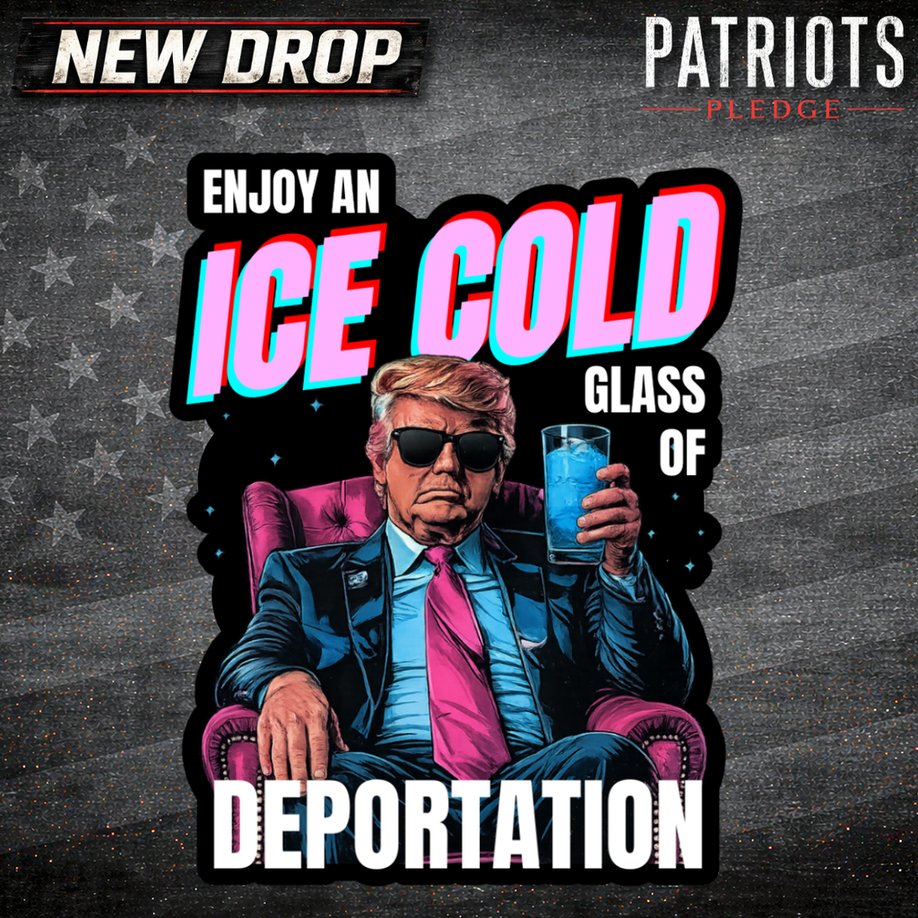 Trump Ice-Cold Patriots Pledge Sticker