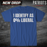 I Identify As 0% T-shirt