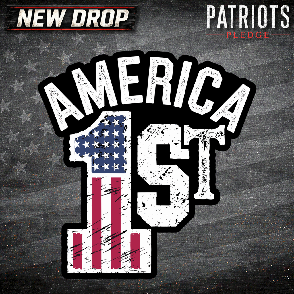 America First Patriots Pledge Sticker