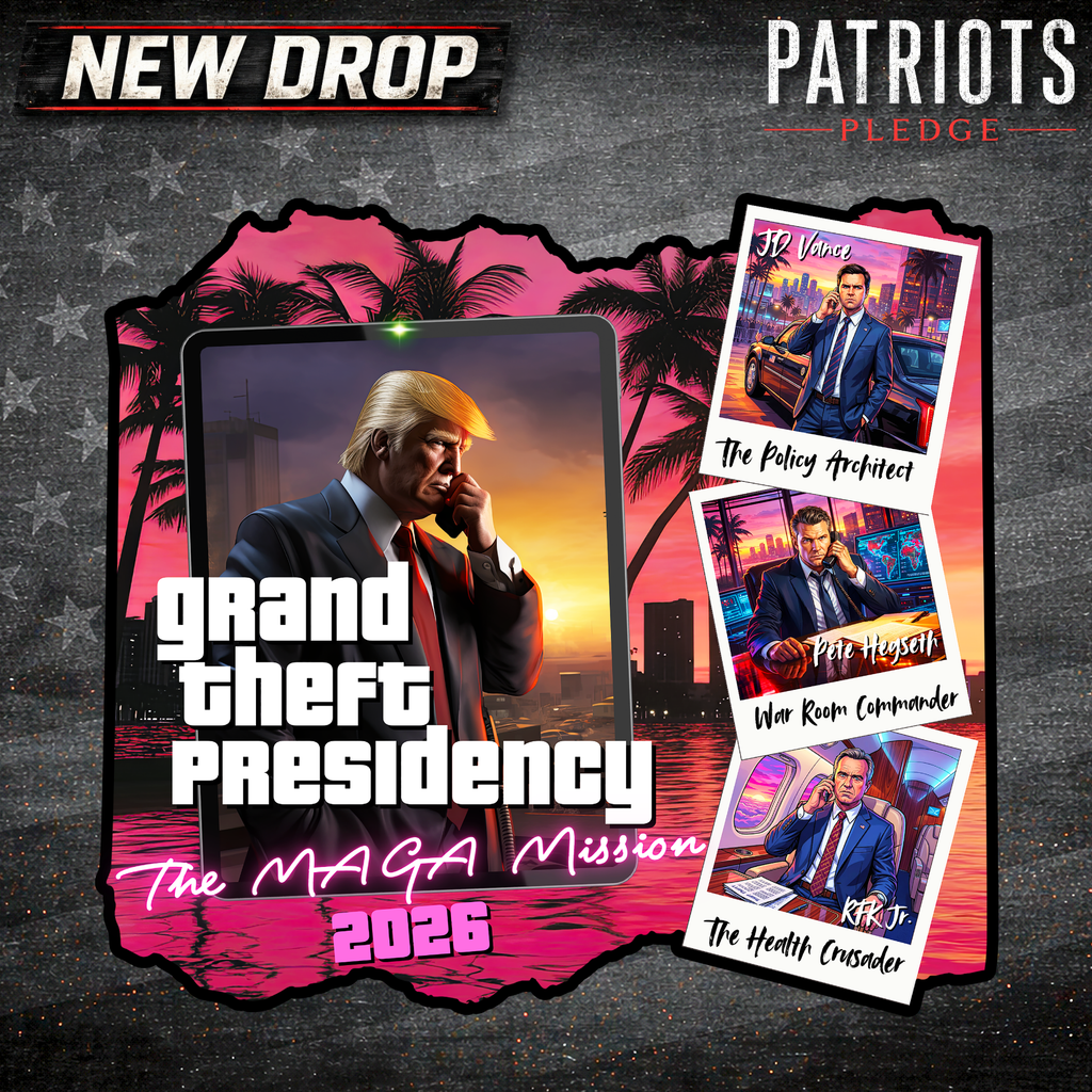 GTA Trump MAGA Mission Patriots Pledge Sticker