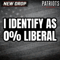 I Identify 0% Liberal Patriots Pledge Sticker
