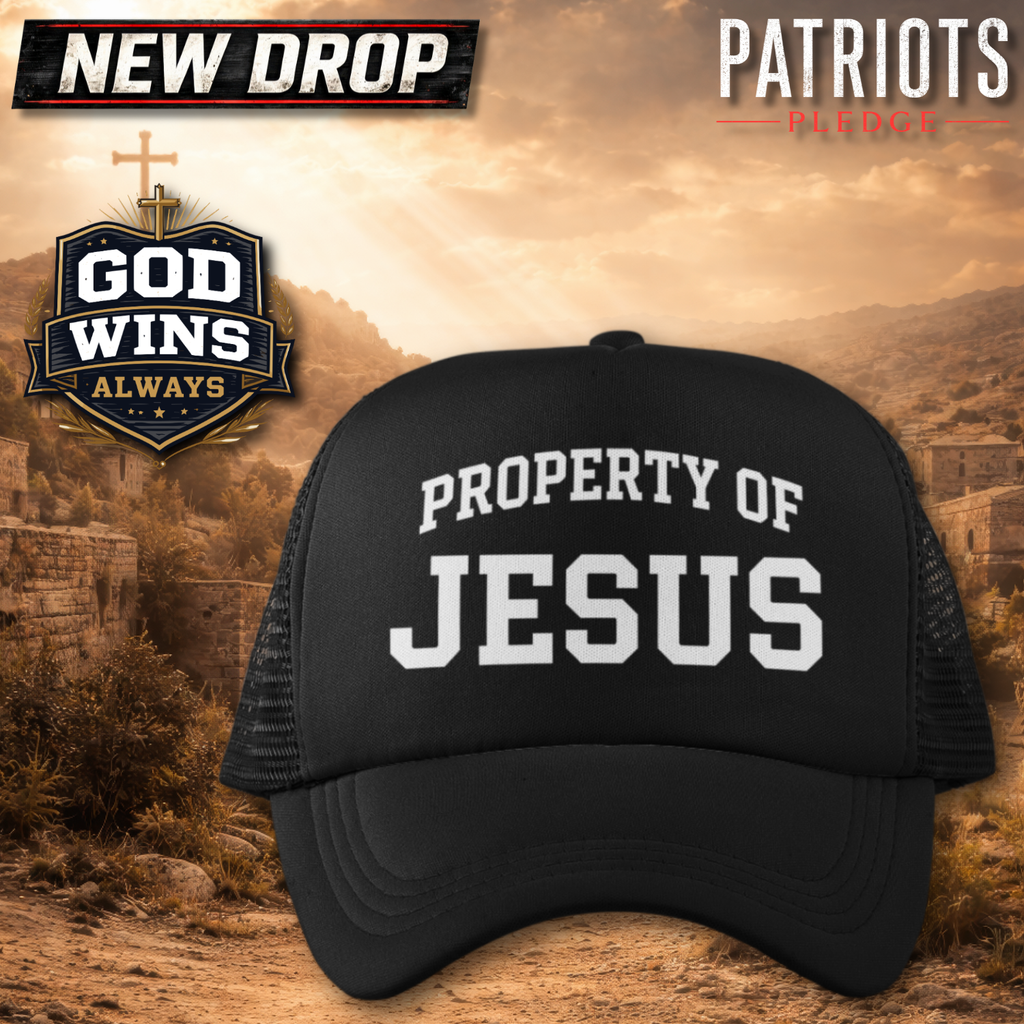 Property Of Jesus God Wins Trucker Hat