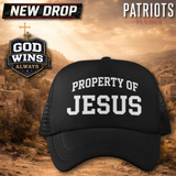 Property Of Jesus God Wins Trucker Hat